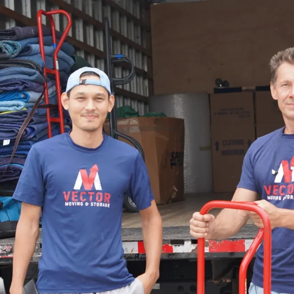 Vector Moving crew ready to provide professional moving services